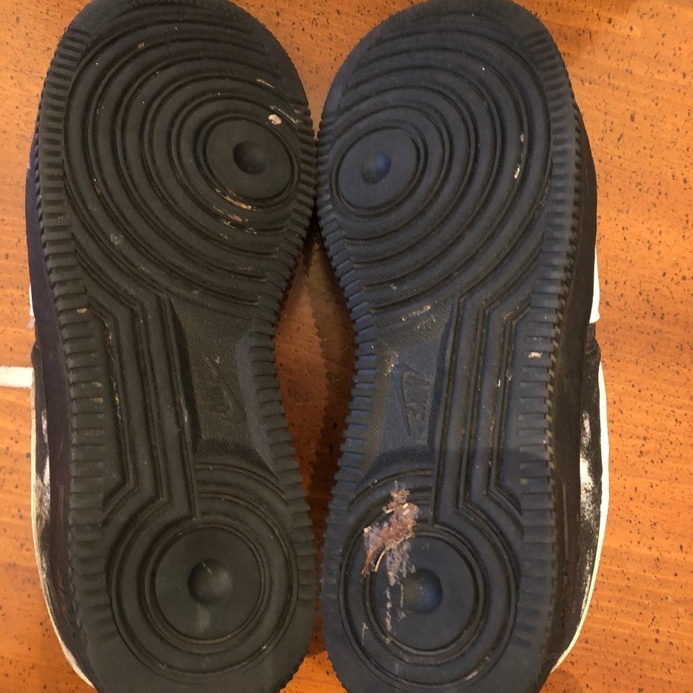 Custom Black and White NIKE AIR Sneakers - Size 7M or 8.5W - Picture 8 of 10